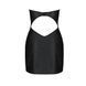 Мінісукня з екошкіри Passion CELINE CHEMISE XXL/XXXL, black, шнурівка, трусики в комплекті SO6408 фото 6