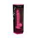Фалоімітатор SilexD Johnny Pink Glow in the dark, двошаровий, силікон+Silexpan, діаметр 3,5см SO7026 фото 7