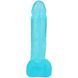 Фалоімітатор Doc Johnson Crystal Jellies - 8 Inch Realistic Cock with Balls- Teal SX4424 фото 2